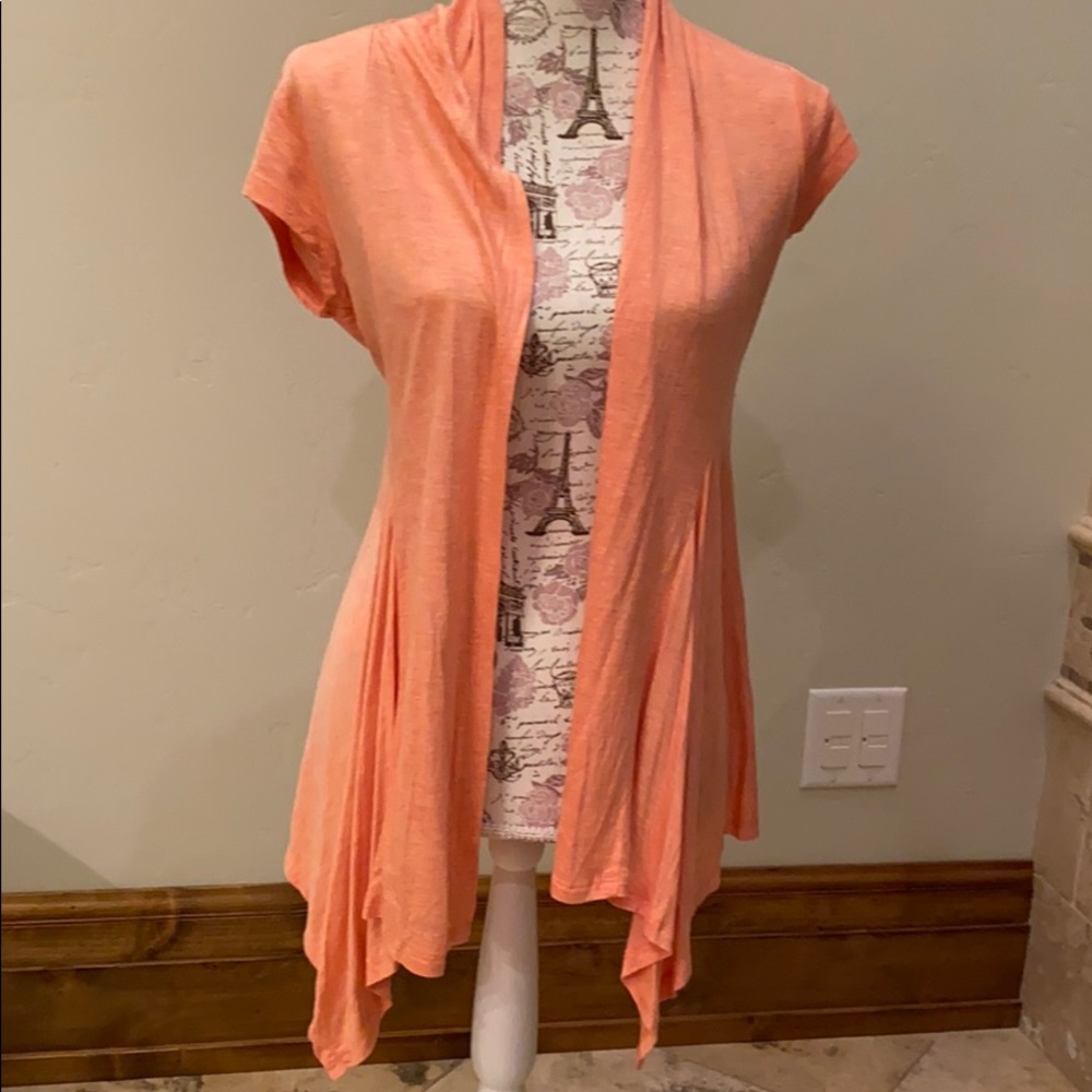 Ambiance Apparel Orange Cardigan.